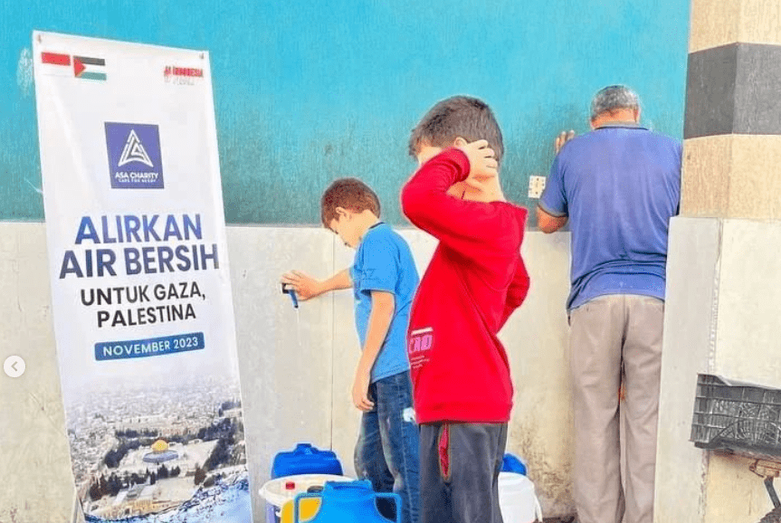 Program Solar Berhasil Mengalirkan Air Bersih untuk Warga Gaza Utara
